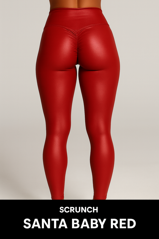 π§βπ Santa Baby Red Leggings - The Claus Set