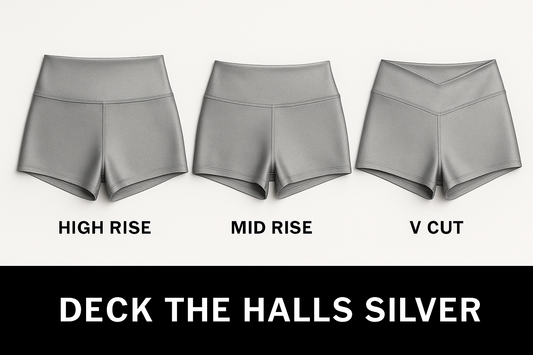 ✨ DECK THE HALLS SILVER Shorts COLLECTION - The Tinsel Set