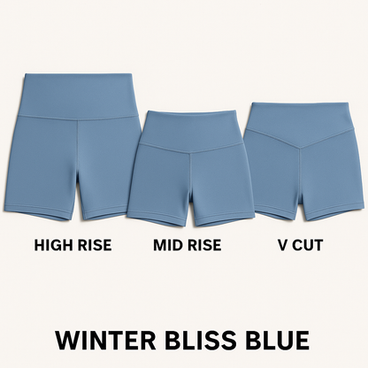 ❄️ WINTER BLISS BLUE COLLECTION SHORTS - The Glacier Set