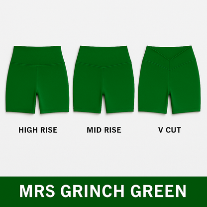 🎄 Mrs. Grinch Green Shorts Collection - The Evergreen Set