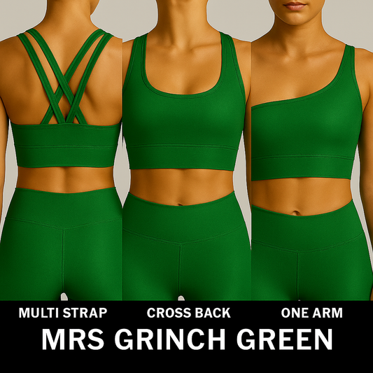🎄 Mrs. Grinch Green Bras Collection - The Mistletoe Set
