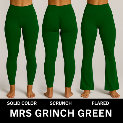 🎄 Mrs. Grinch Green Leggings Collection - The Naughty List Set