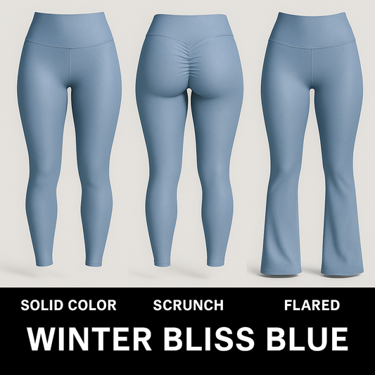 ❄️ WINTER BLISS BLUE COLLECTION LEGGINGS - The Ice Queen Set